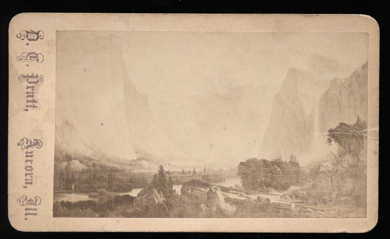 Yosemite Valley 1860s CDV Photo California - Possible Eadweard Muybridge