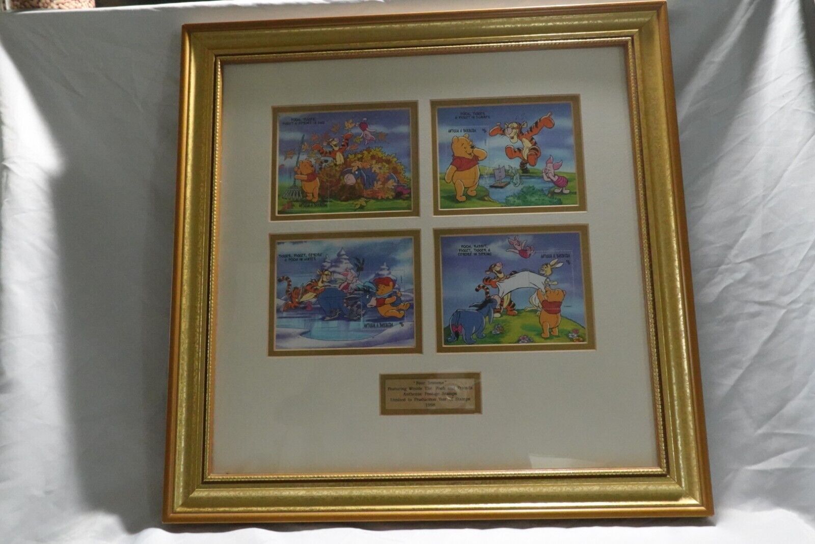 Four Seasons Authentic Postage Stamps Winnie The Pooh And Friends  1998