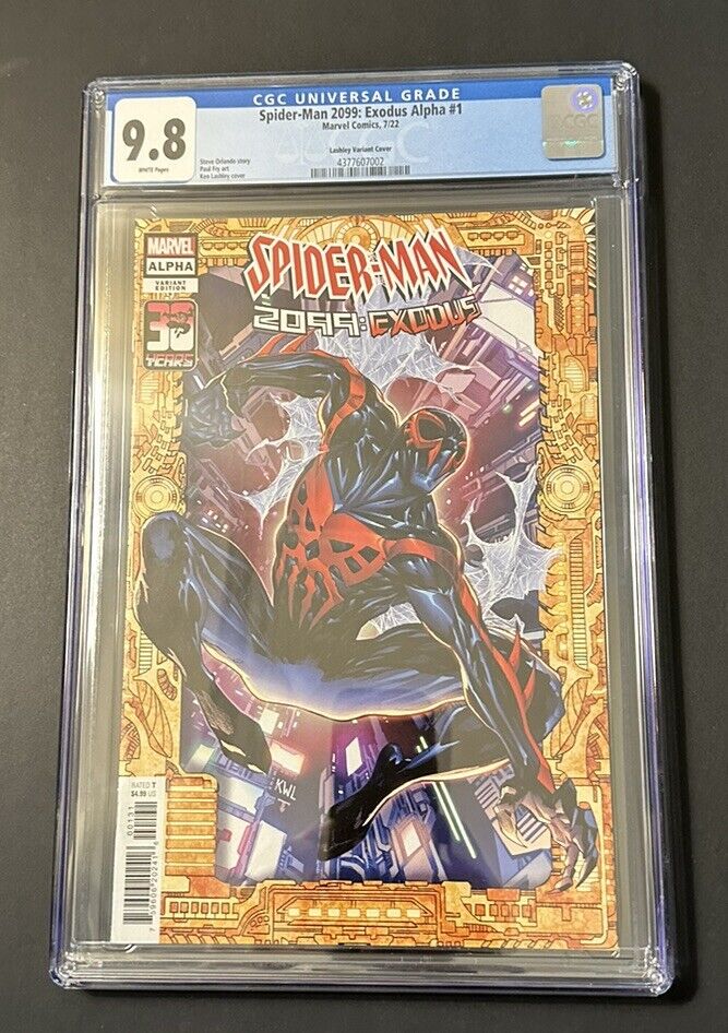 SPIDER-MAN: 2099 EXODUS ALPHA #1    C-Lashley Variant Cover CGC 9.8 Wh/Pages
