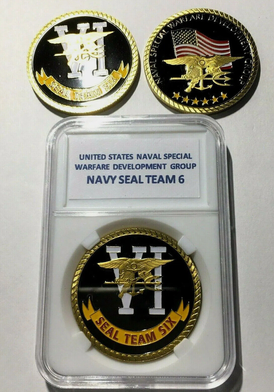 Seal Team 6 CHALLENGE COIN US NAVY NAVAL SPECIAL WARFARE DEVELOPMENT GROUP RARE