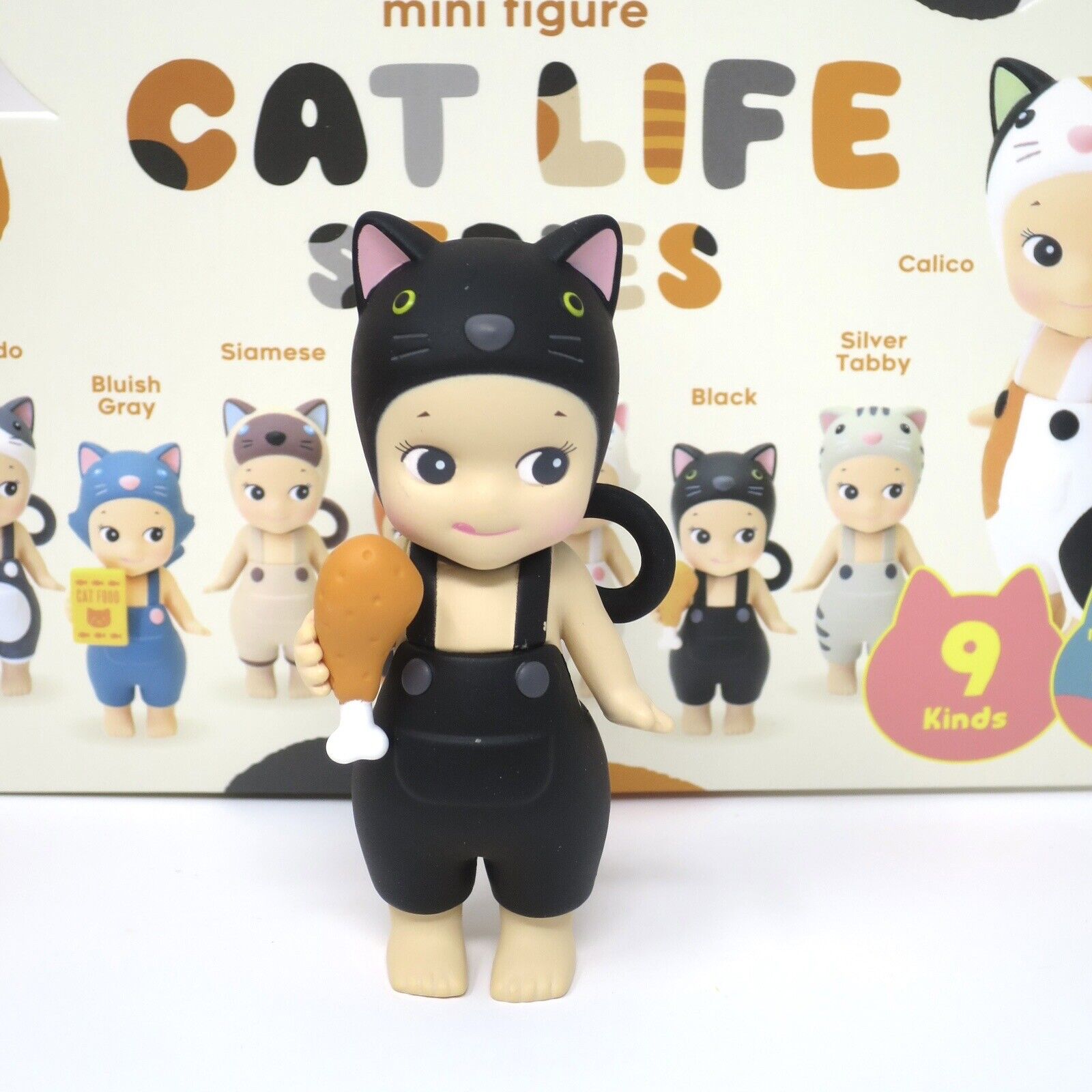 New Opened Box Sonny Angel BLACK Cat Life Series-USA Seller