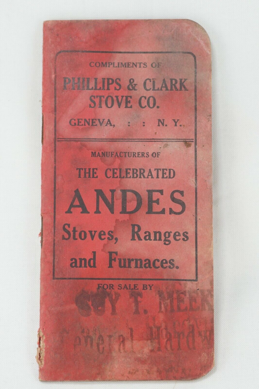Antique Phillips & Clark Stove Company, Geneva NY Advertising Notebook