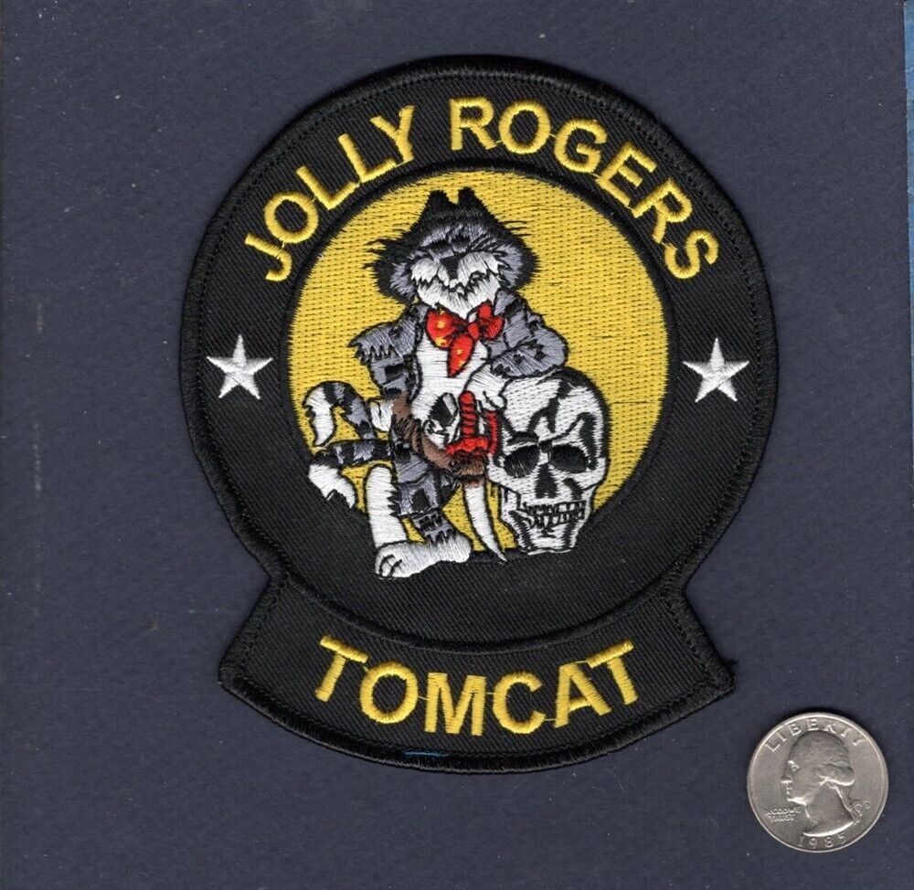 VF-84 JOLLY ROGERS US NAVY Grumman F-14 TOMCAT Squadron Mascot Shoulder Patch