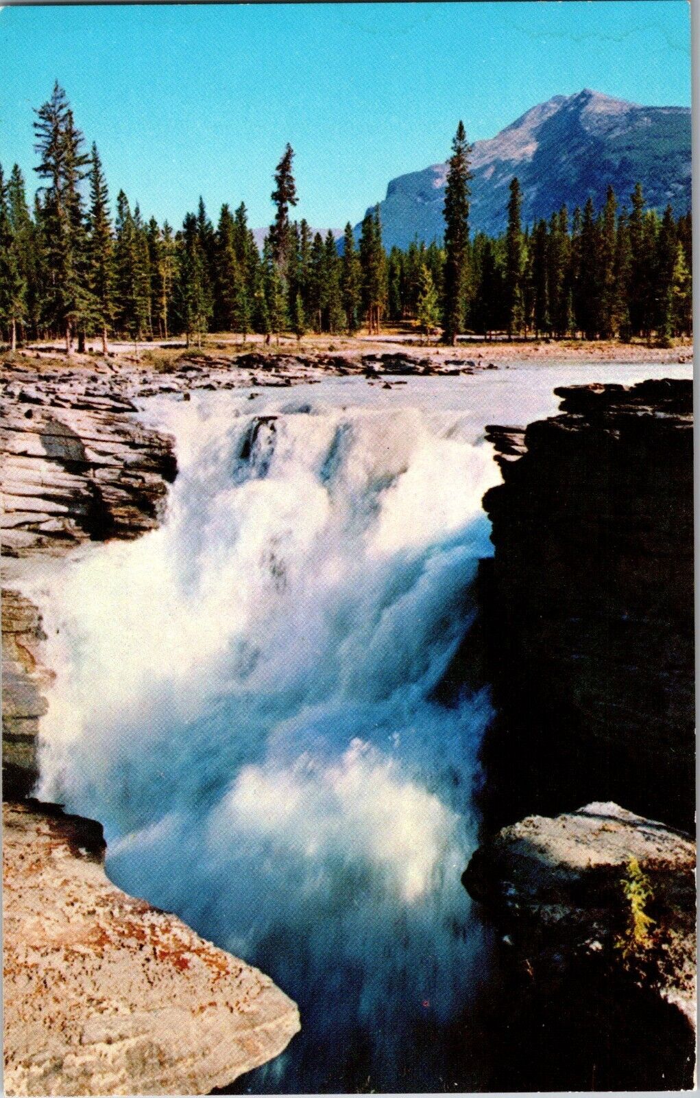 Unused Pre-1980 WATERFALL Athabasca Falls - Near Lake Louise Alberta AB unposted