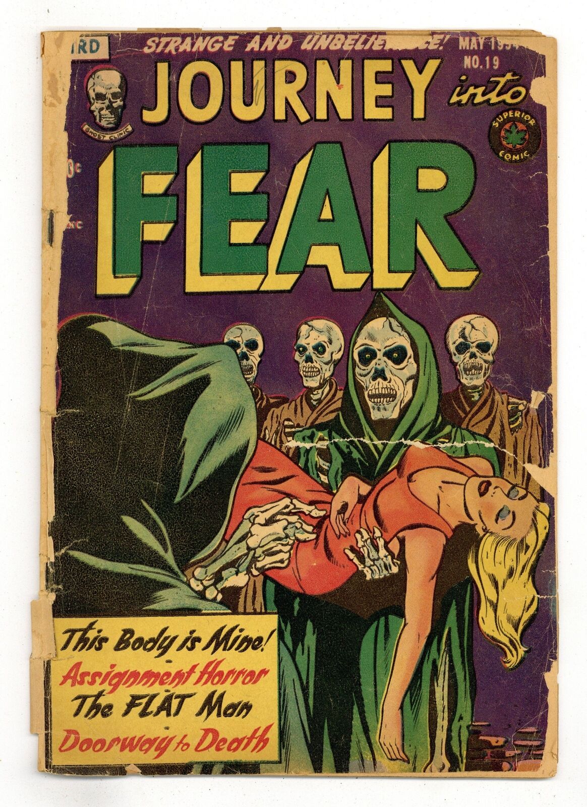 Journey into Fear #19 PR 0.5 1954