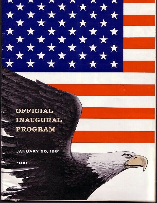 1961 John F. Kennedy Inaugural Program Presidential Memorabilia