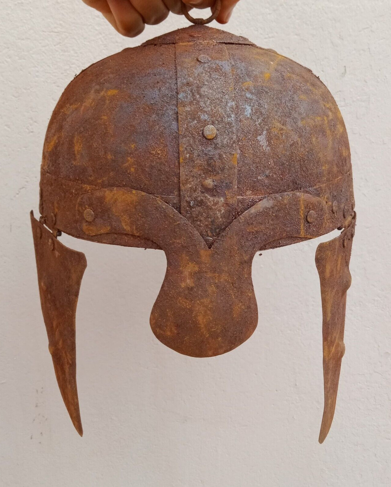 EXTREMELY RARE ANCIENT WORIOR CRUSSADERS IRON FULL SIZE HEAD HELMET