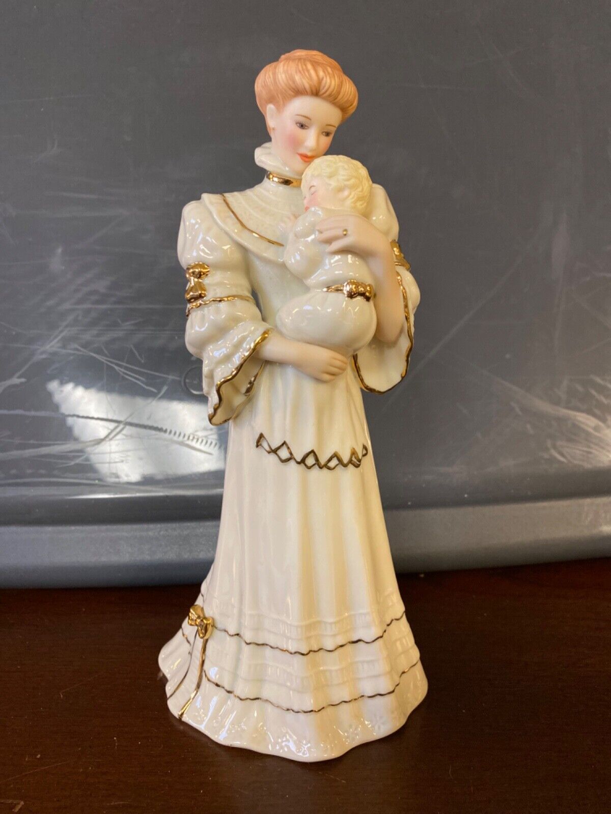 FREE SHIPPING LENOX A TIME TO CHERISH Mother & Child Porcelain Figurine 9\