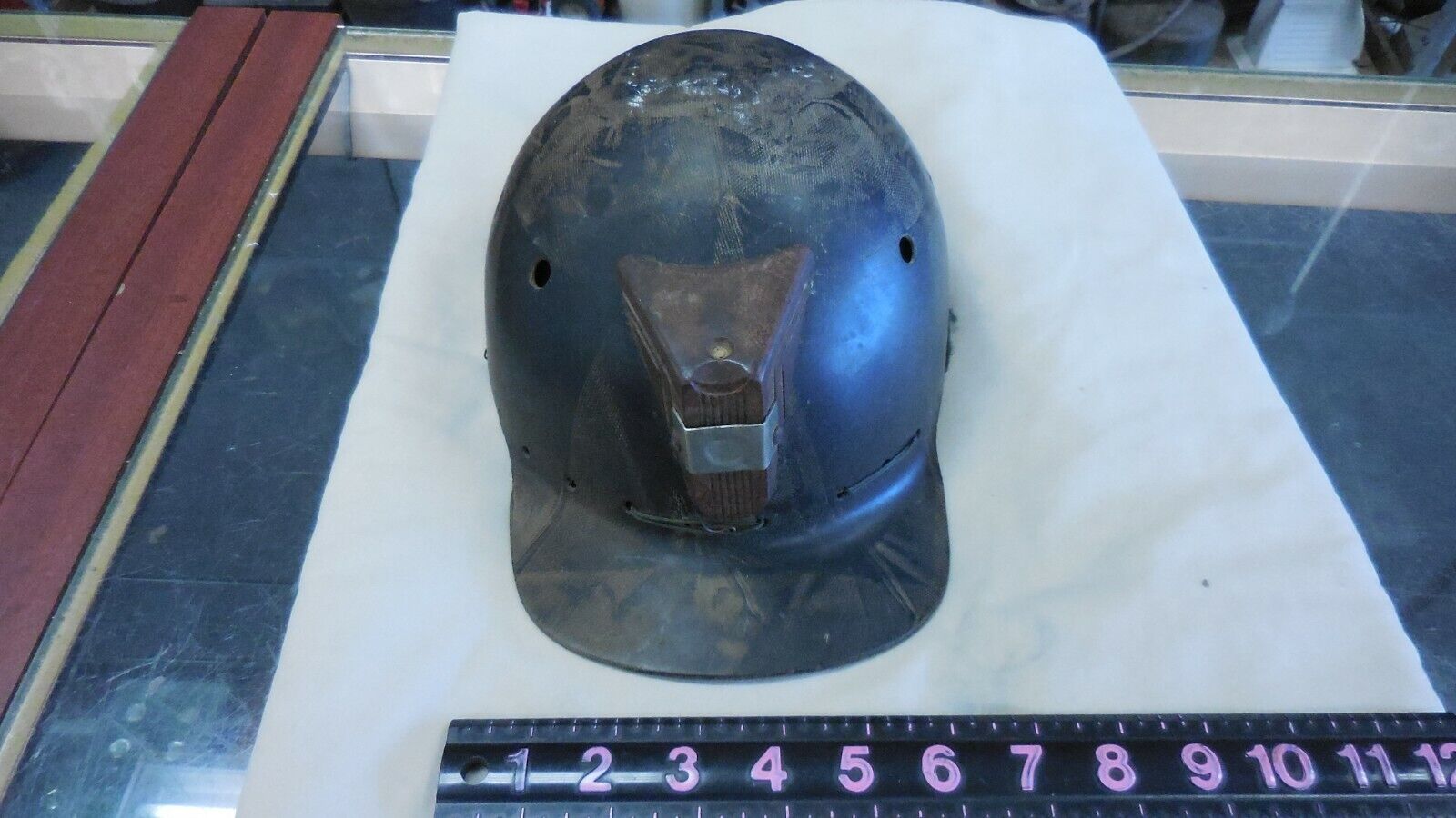 Vintage MSA Low Vein Cap Coal Mining Helmet Hat Coal Miners Hat --no liner