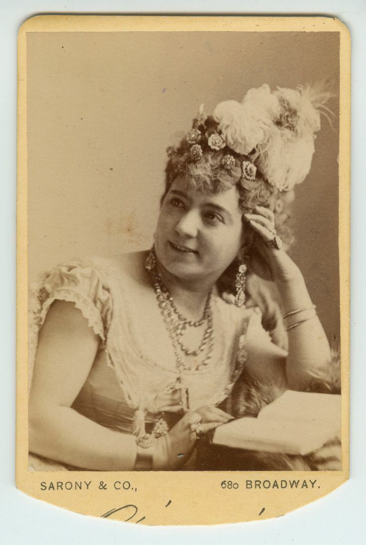 1866-70 CDV French Actress & Opera Singer Marie Aimée by Napoleon Sarony