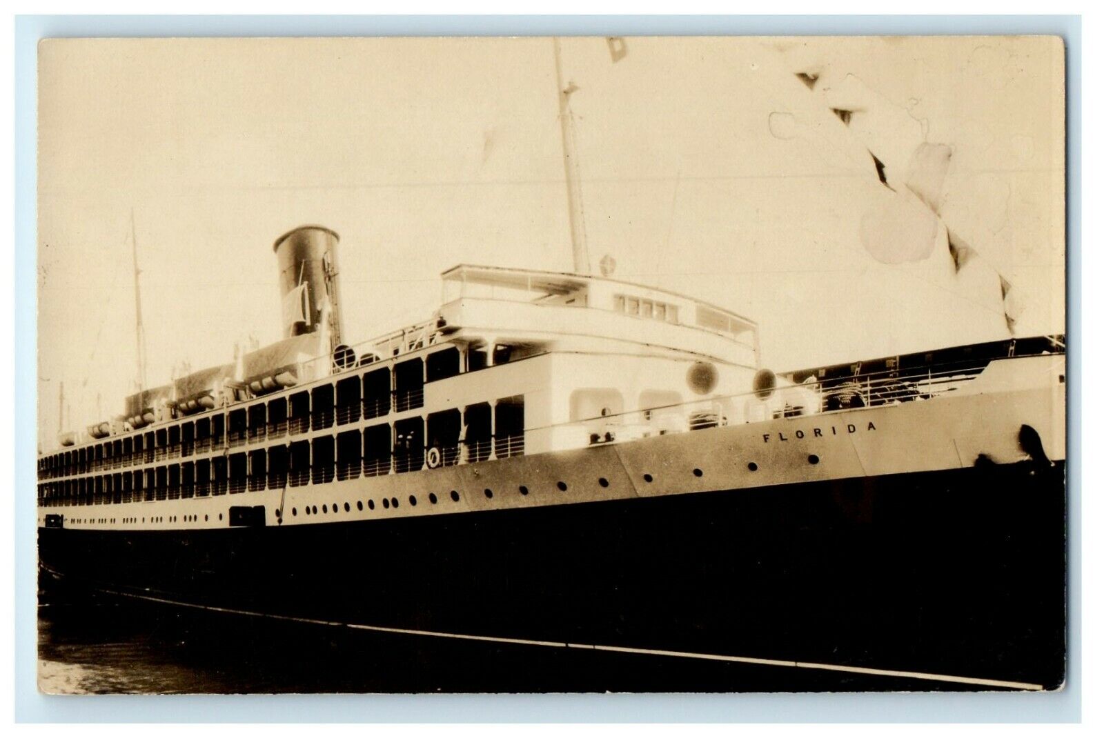 c1930's S.S Florida Steamer Ship Mitchell RPPC Photo Vintage Postcard