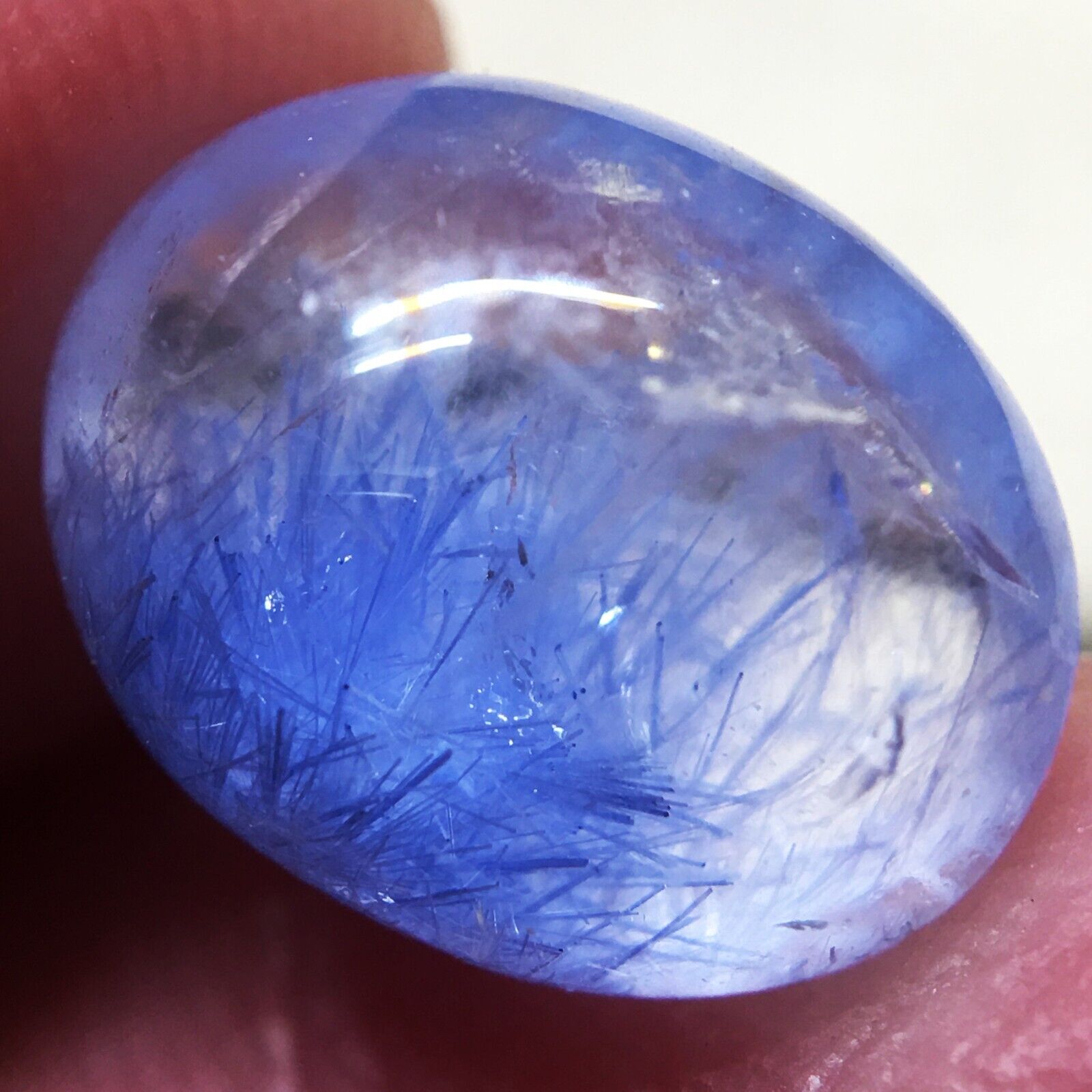 3.2Ct Very Rare NATURAL Beautiful Blue Dumortierite Quartz Crystal Pendant