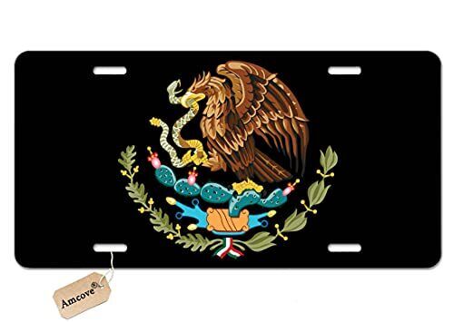 Mexico Eagle Flag Vanity Novelty License Plate Tag Metal Car Truck 12-Inches