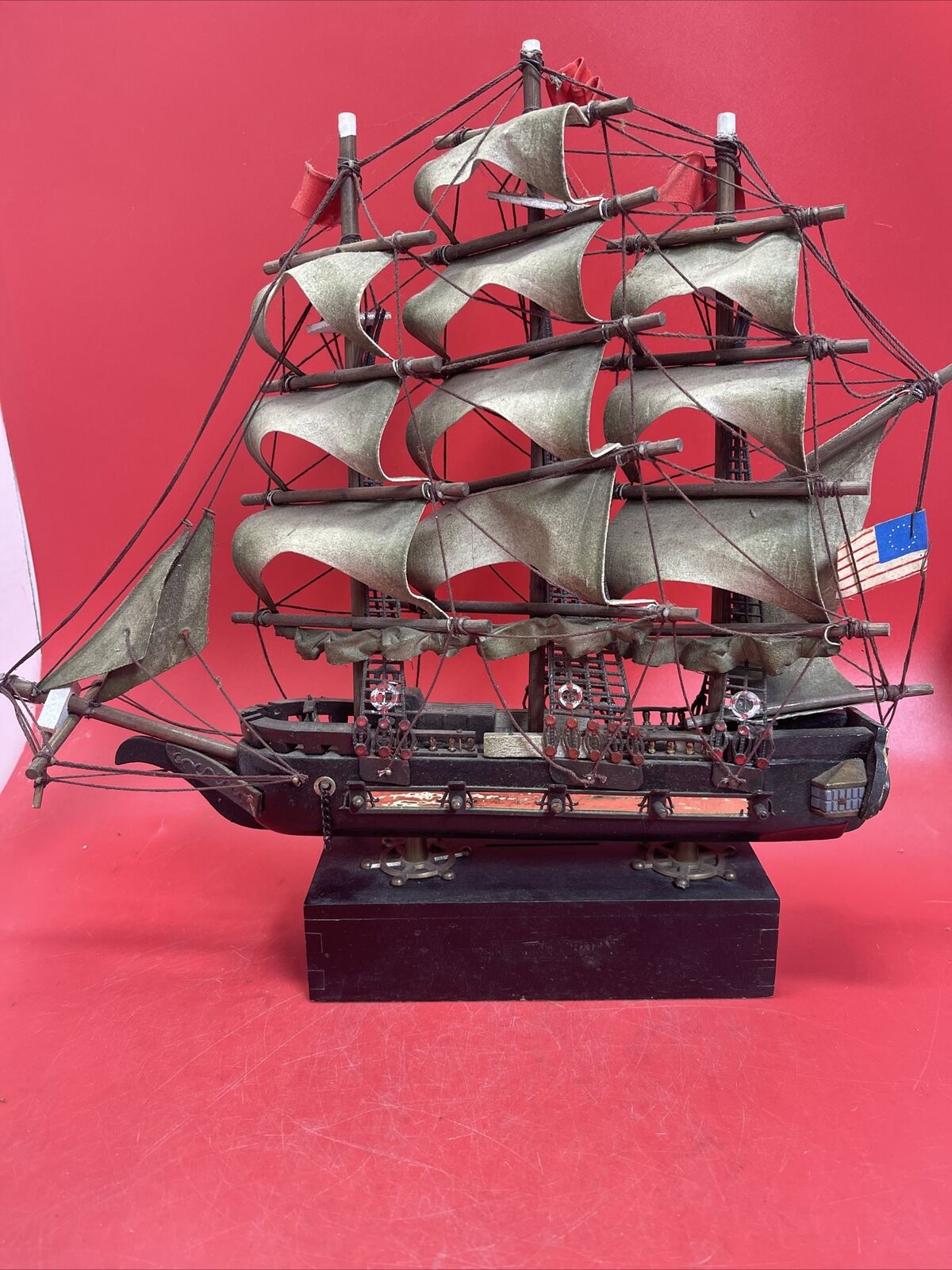 Fragata Espanola 1780 Spanish Naval War Ship Replica Sailboat Model Wood
