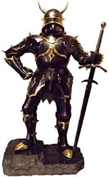Medieval Wearable Knight Gothic Full Suit of Armor With horns 15th Century Body