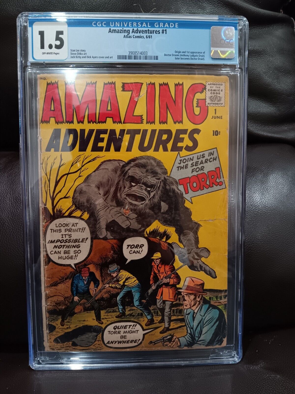 Amazing Adventures #1 (June 1961, Atlas Comics) Rare, CGC Graded (1.5)