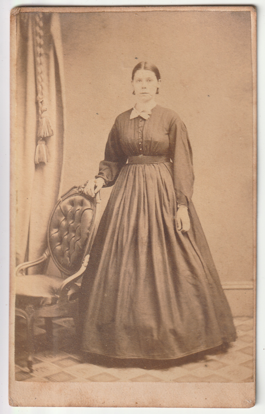 c1860s~Northern Liberties Woman~Philadelphia PA~Victorian CDV Photograph