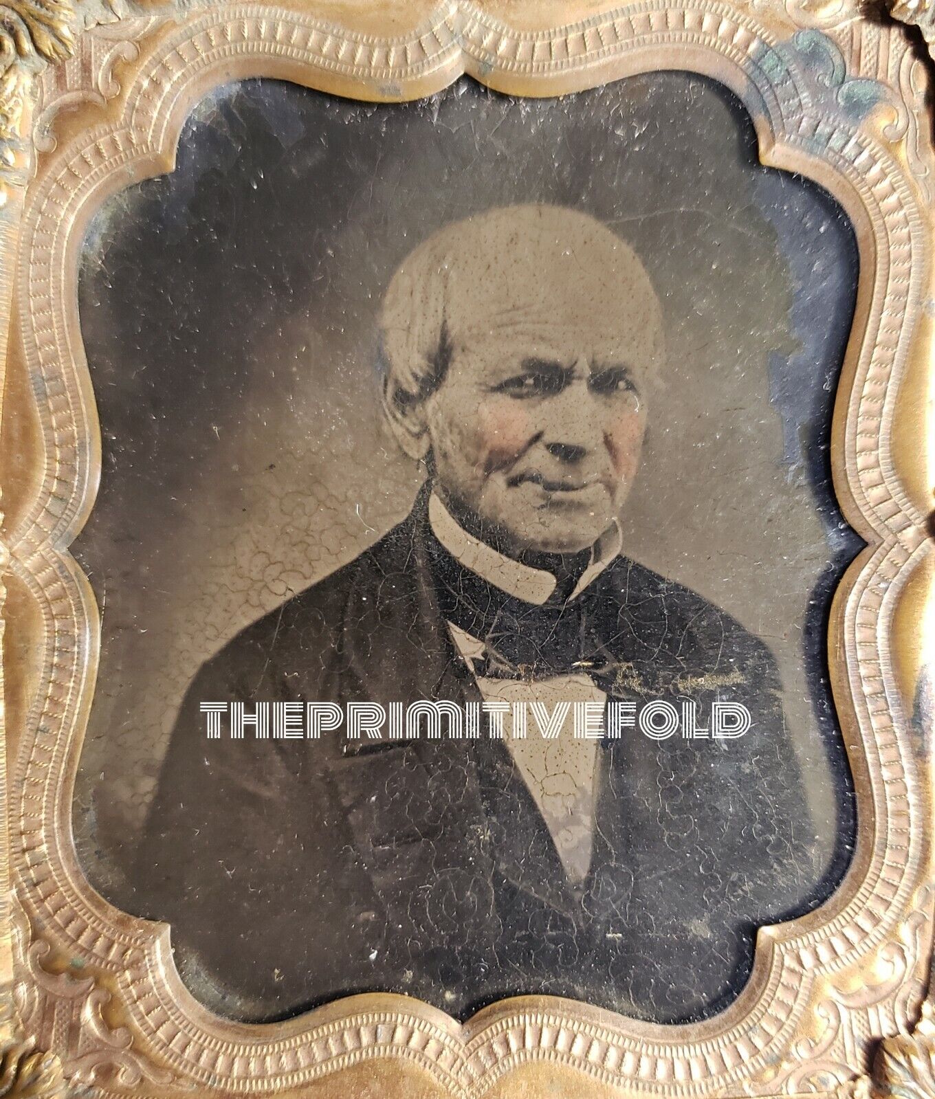 AMBROTYPE PHINEAS KIMBALL VT 1812 VET FATHER OF HIRAM MORMON BATTLE OF NAUVOO IL