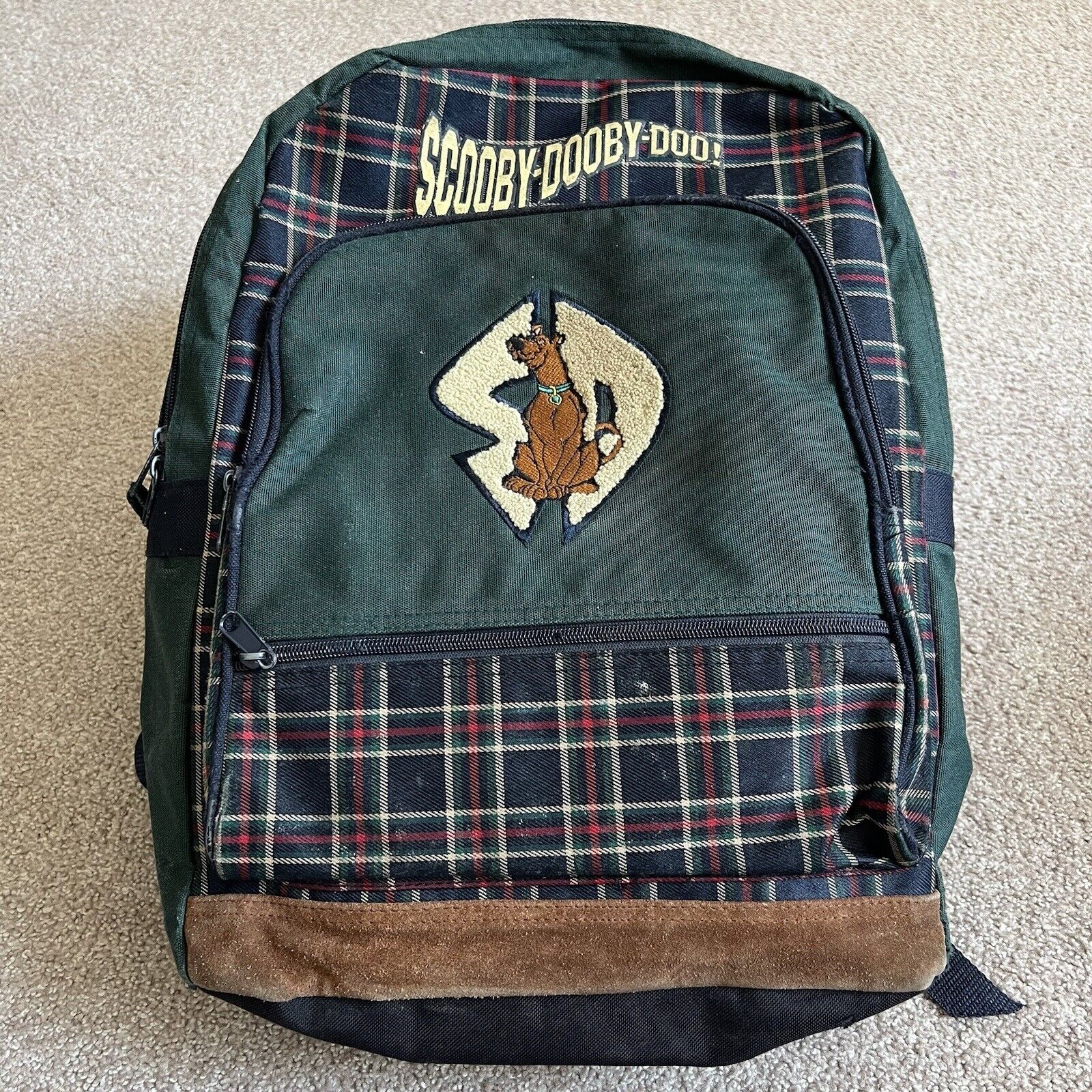 Vintage 90’s Scooby-Doo backpack Cartoon Network embroidered Rare