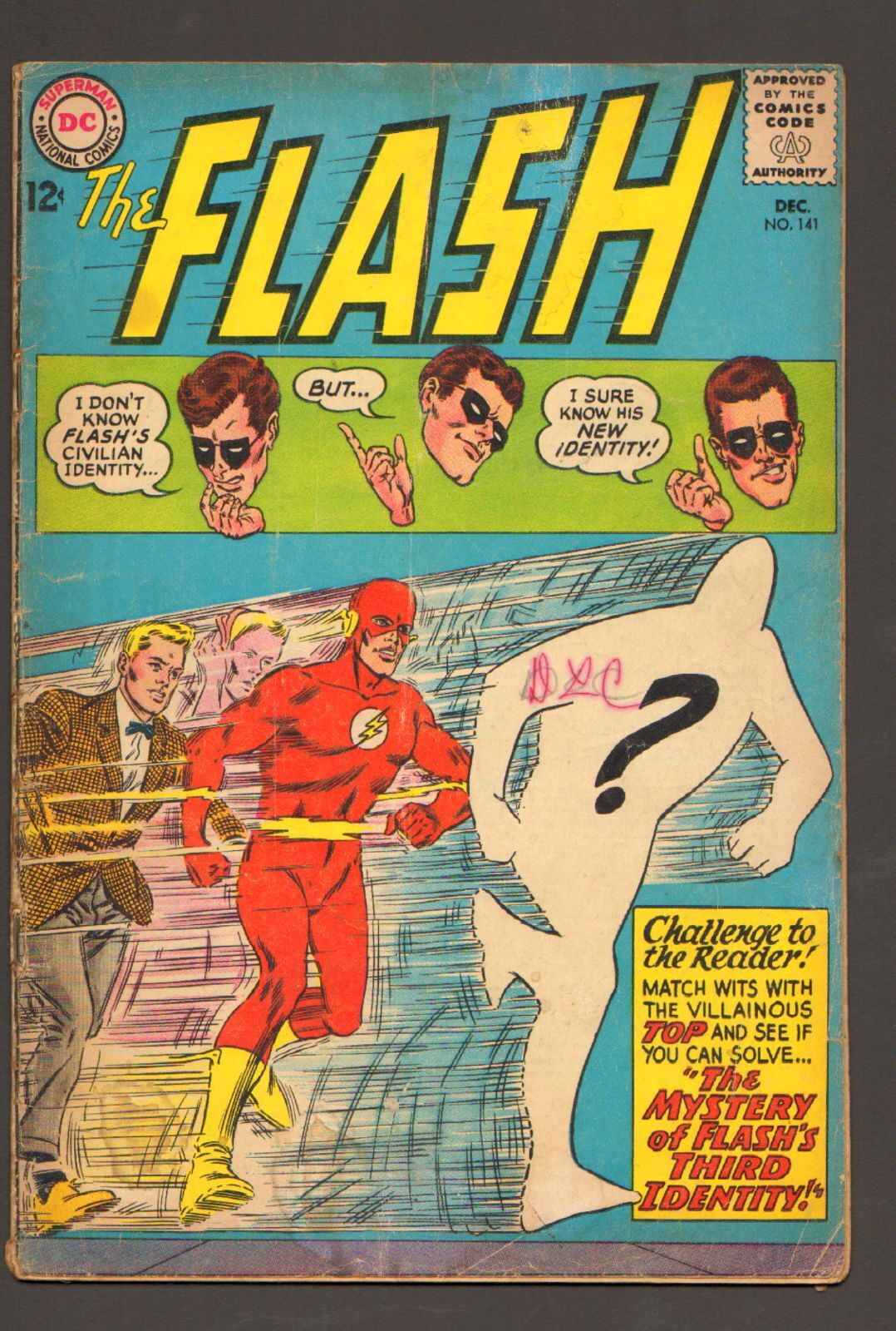 The Flash #141 - 3rd Identity - 1963 (Grade 2.5) WH