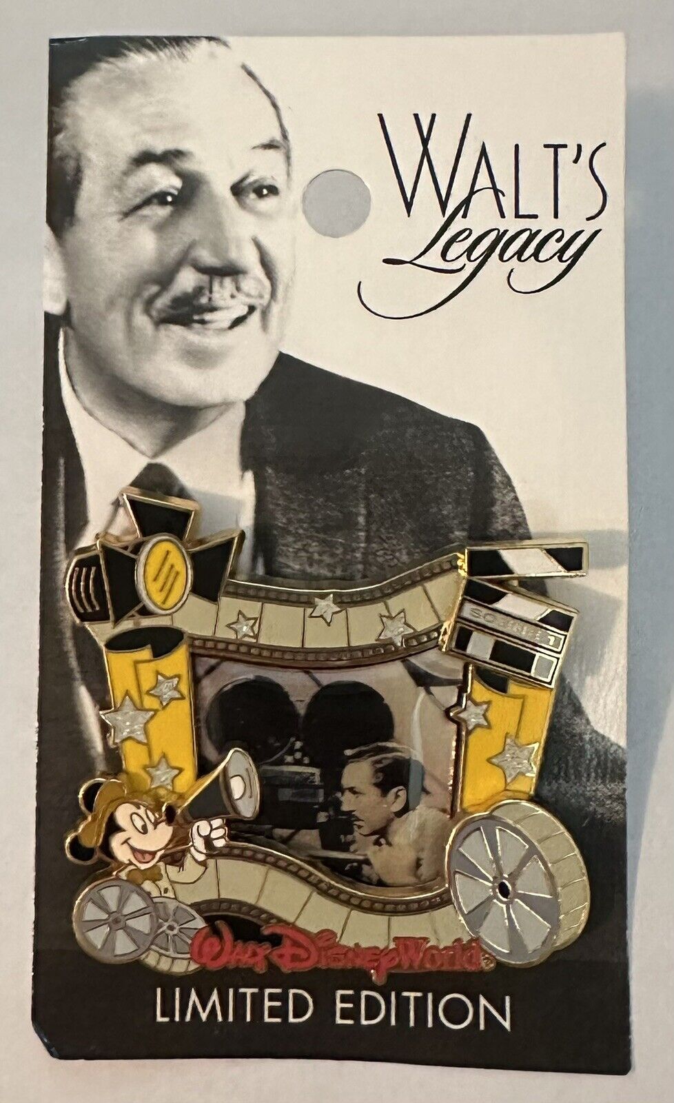 Walt Disney World - Walt\'s Legacy - Live Action Films Director Mickey LE5000 Pin