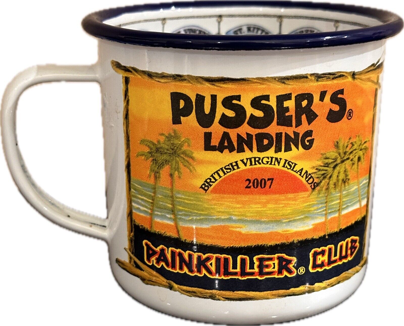 PUSSER\'S LANDING PAINKILLER CLUB COFFEE MUG BRITISH NAVY RUM CUP ANNAPOLIS, MD