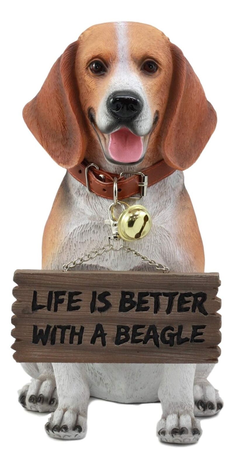 Ebros Lifelike Realistic Tri Color Beagle Dog Welcome Greeter Statue 12