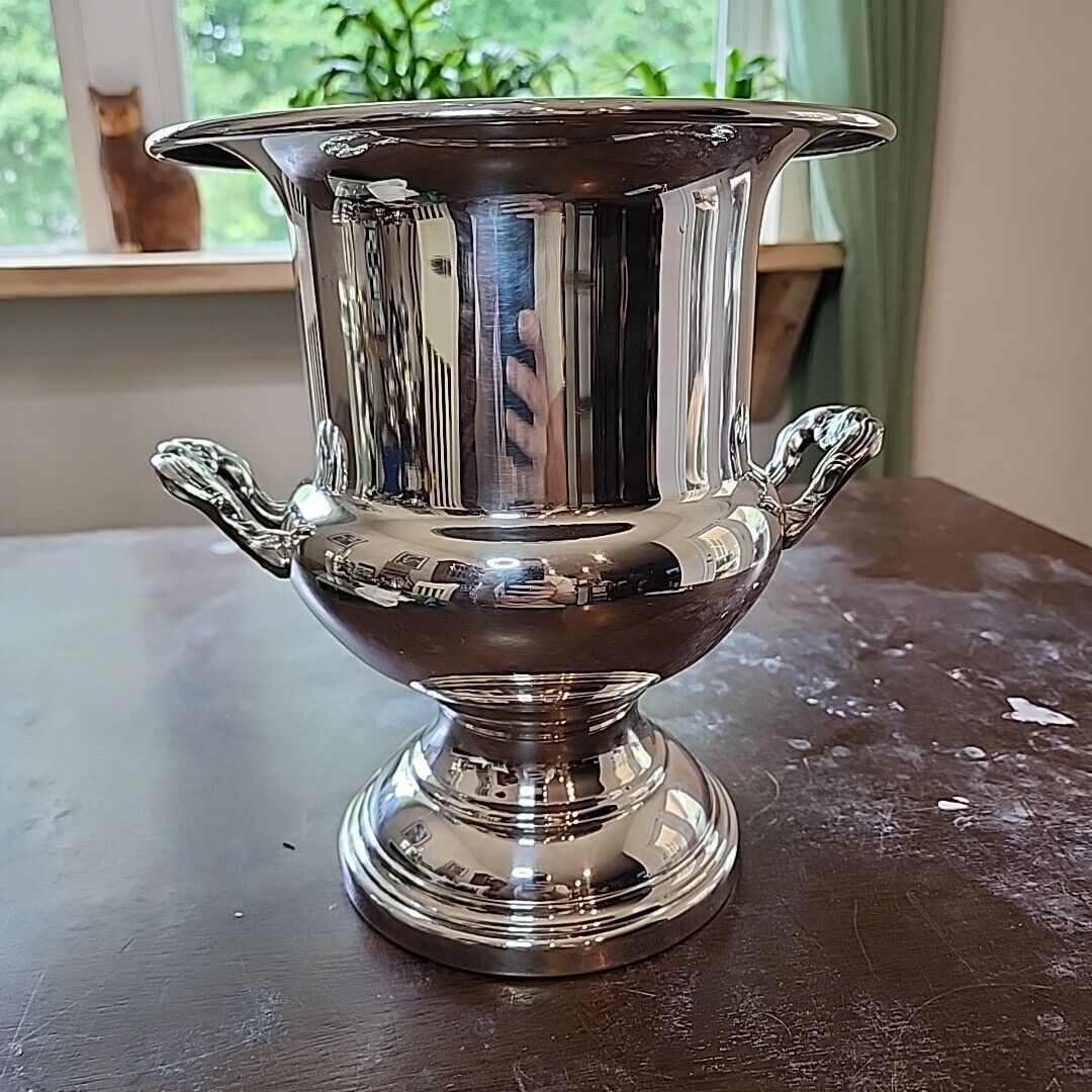 Vintage Silver Plate Champagne Bucket 10\