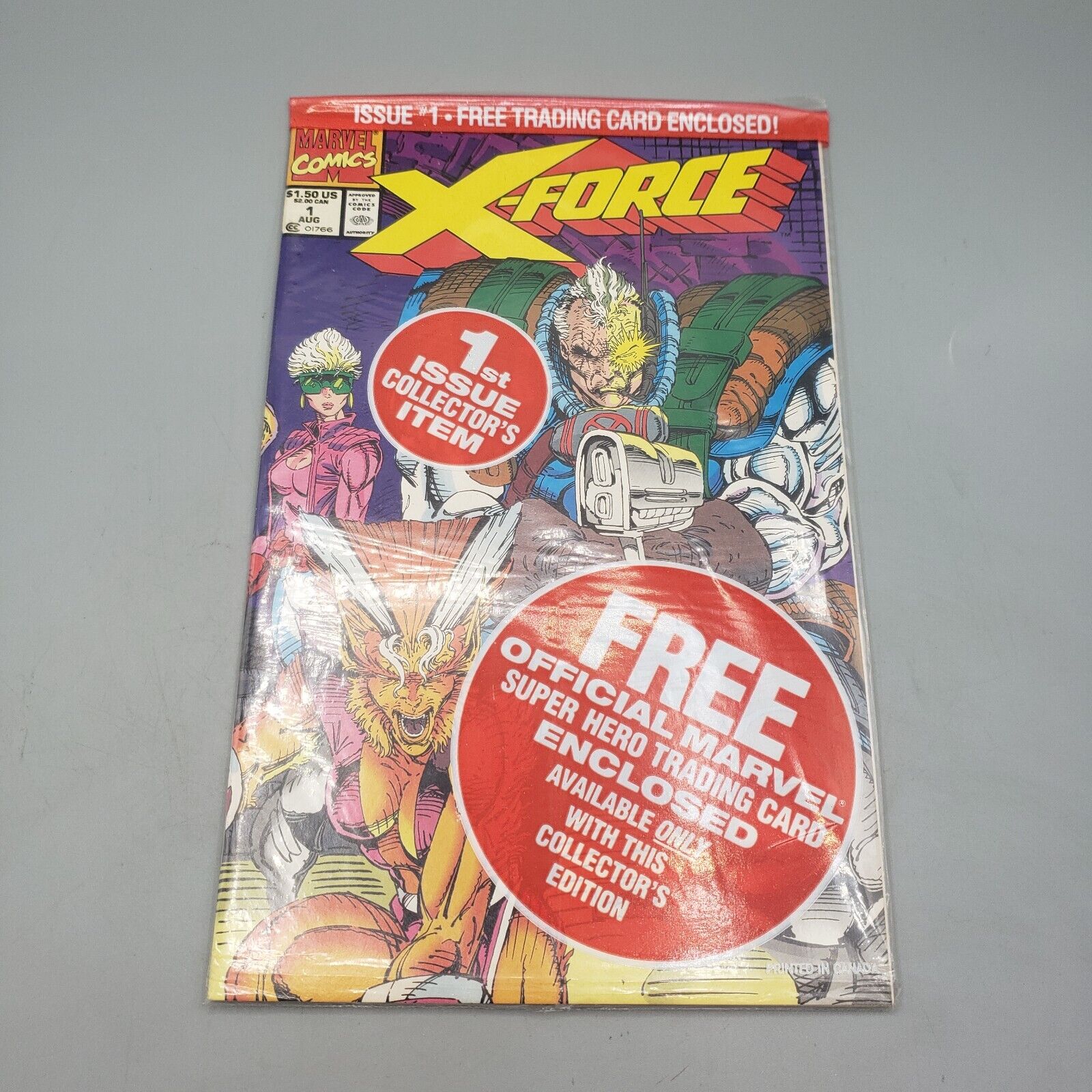 X-Force Vol 1 #1 Aug 91 A Force To Be Reckoned With Softcover Marvel Comic Book
