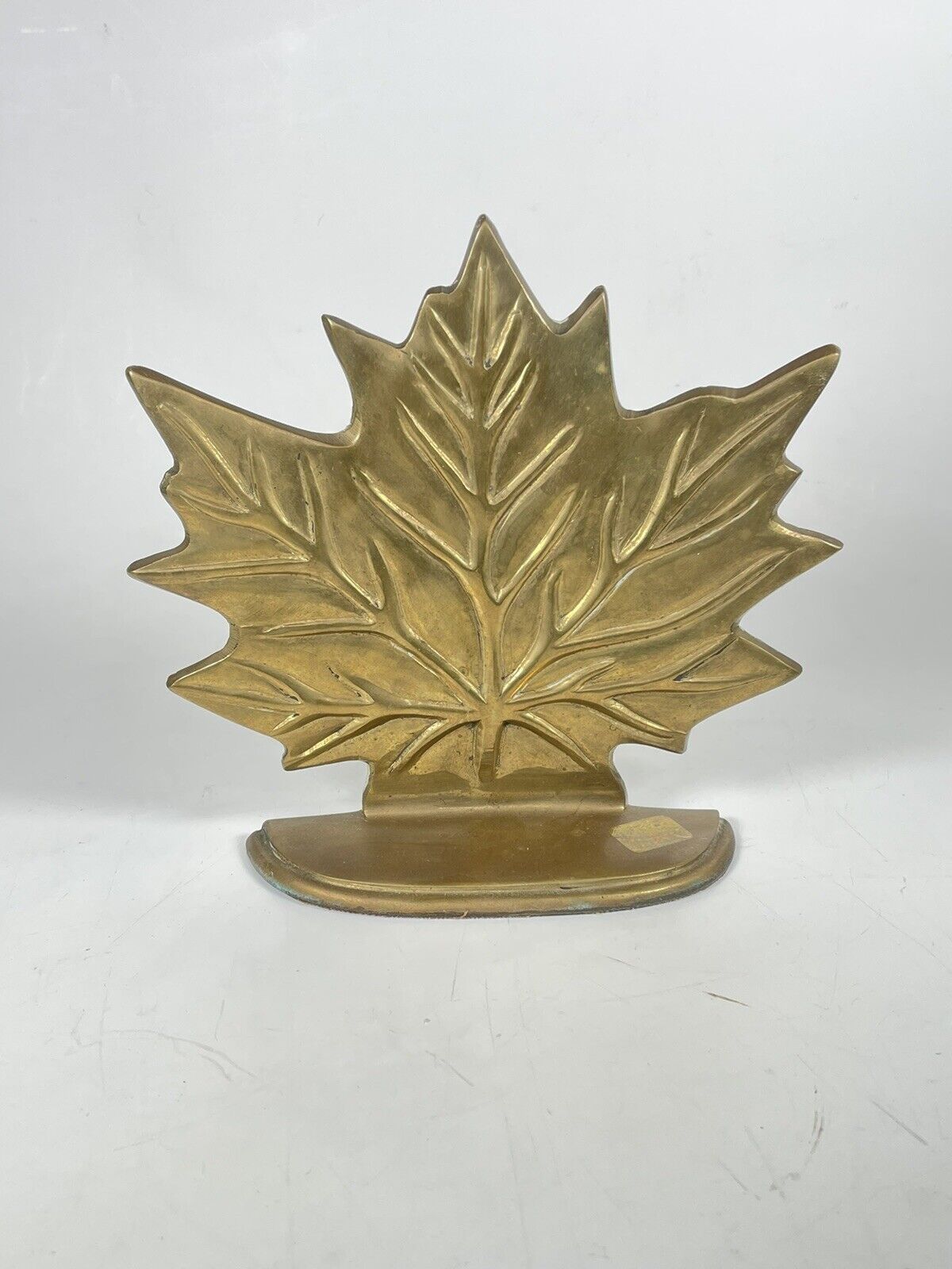 Vintage Marco Polo  70401  Brass Leafs Bookends 7\