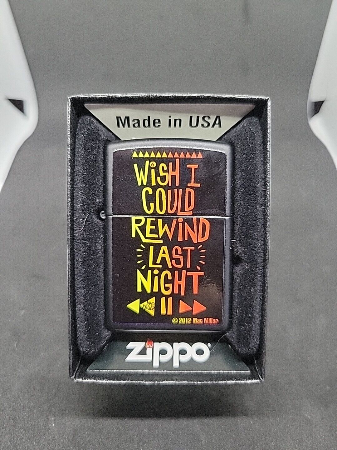 Vintage Mac Miller Genuine Zippo Lighter Windproof SUPER RARE Sealed 