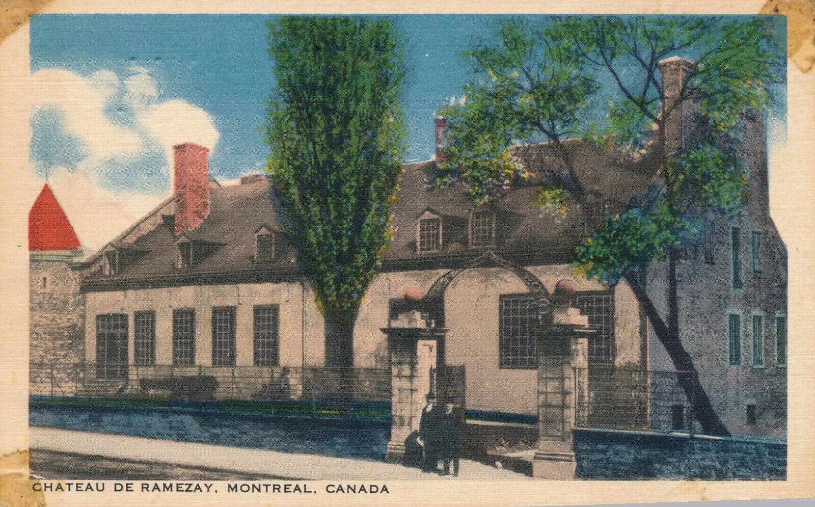 Chateau de Ramezay in Montreal, Canada antique unposted postcard