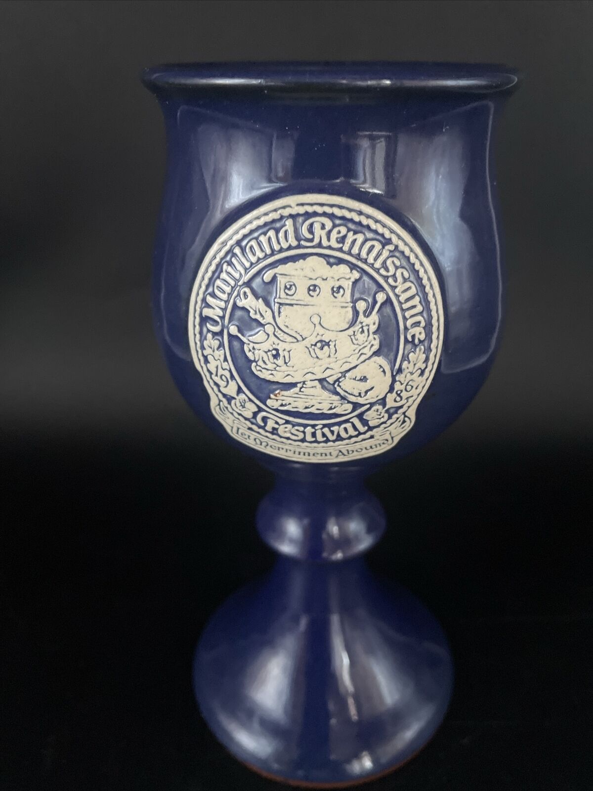 1986 Vtg Maryland Renaissance Festival Art Pottery Beer-Wine Mug-Collectible-EUC