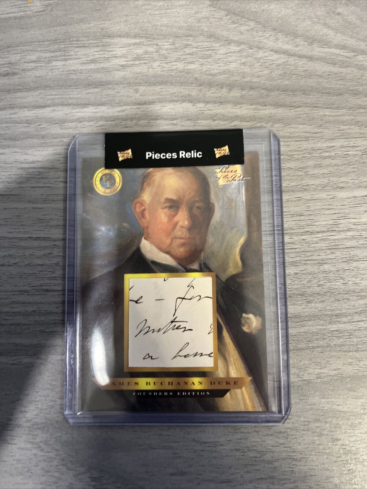 2023 The Bar Pieces of Past Founders Edition AUTHENTIC RELIC James Buchanan Duke