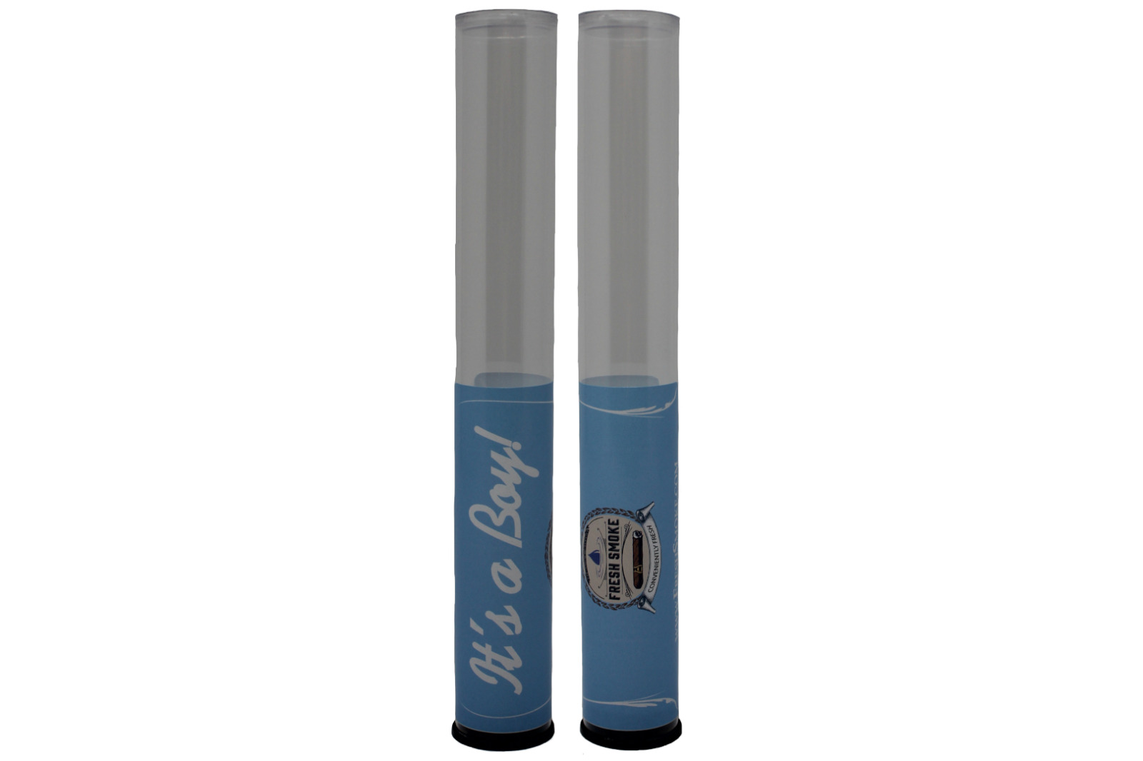 It's A Boy - 6 Pack Cigar Tubes with 4 gram HUMI-SMART 2-Way Humidity Control