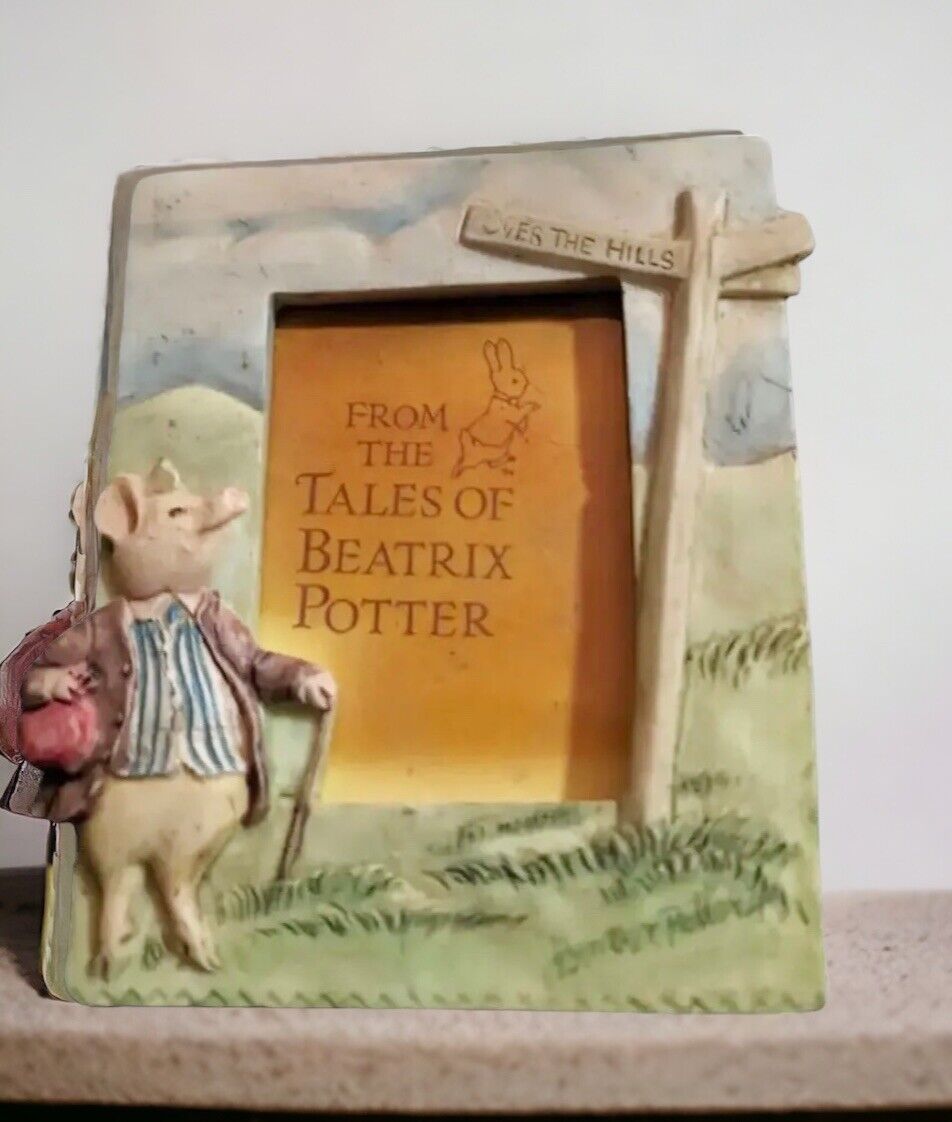 Beatrix Potter magnet picture frame Charpente Pig Mini Ceramic Frederick Warne