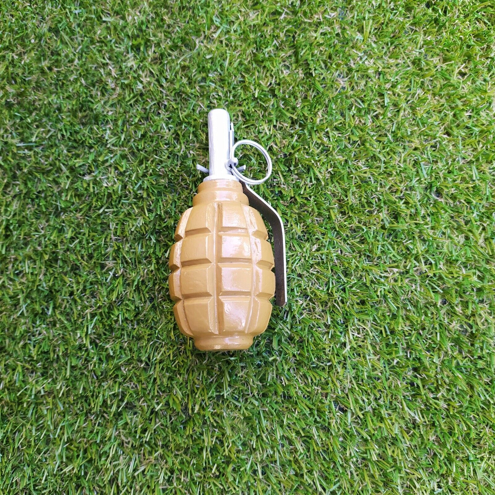 Replica Hand Grenade F1 Soviet Union WWI. Wooden Material Perfect Pained Copy