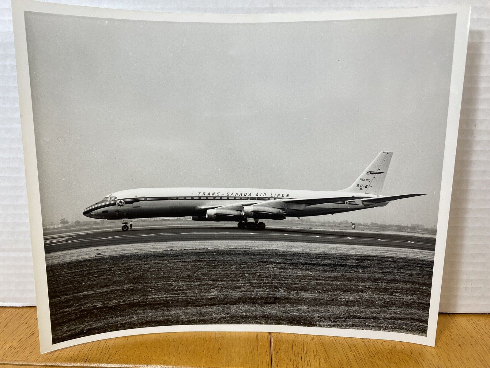 DOUGLAS DC-8 TRANS CANADA AIR LINES VTG STAMPED ON THE BACK C 2284-1
