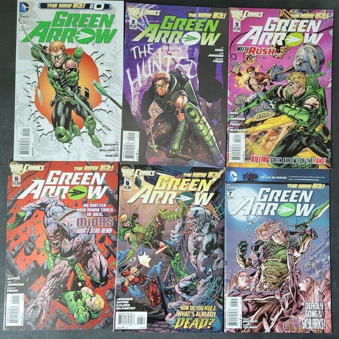 GREEN ARROW LOT OF 37 ISSUES (2011) DC 52 COMIC 1ST BLOOD ROSE KOMODO RED DART