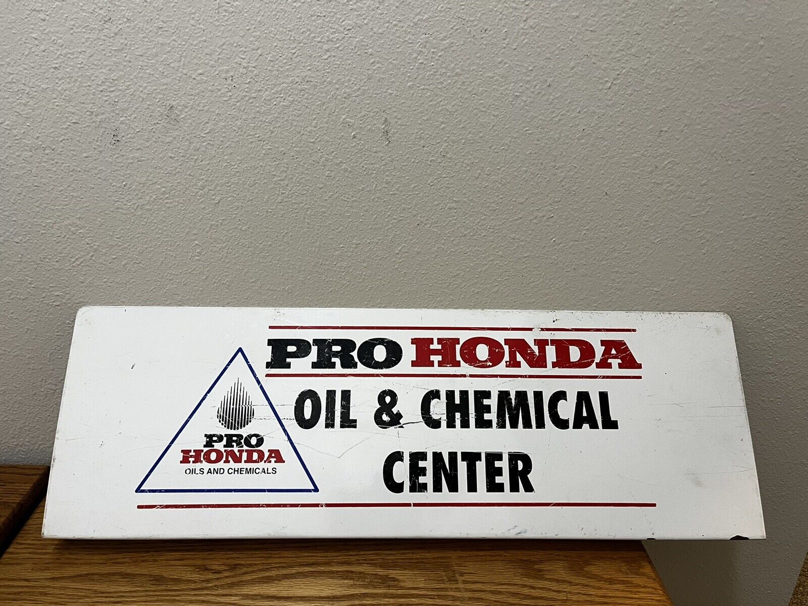 vintage honda dealer sign Honda Oil Sign Metal Dealer Sign 24 In Long 8 In Wide