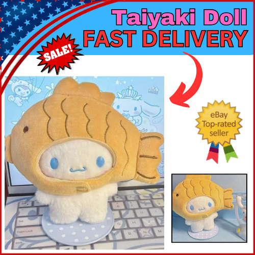 Taiyaki Doll Soft Stuffed Toys Cute Birthday Gifts Plush Cinnamoroll Friends