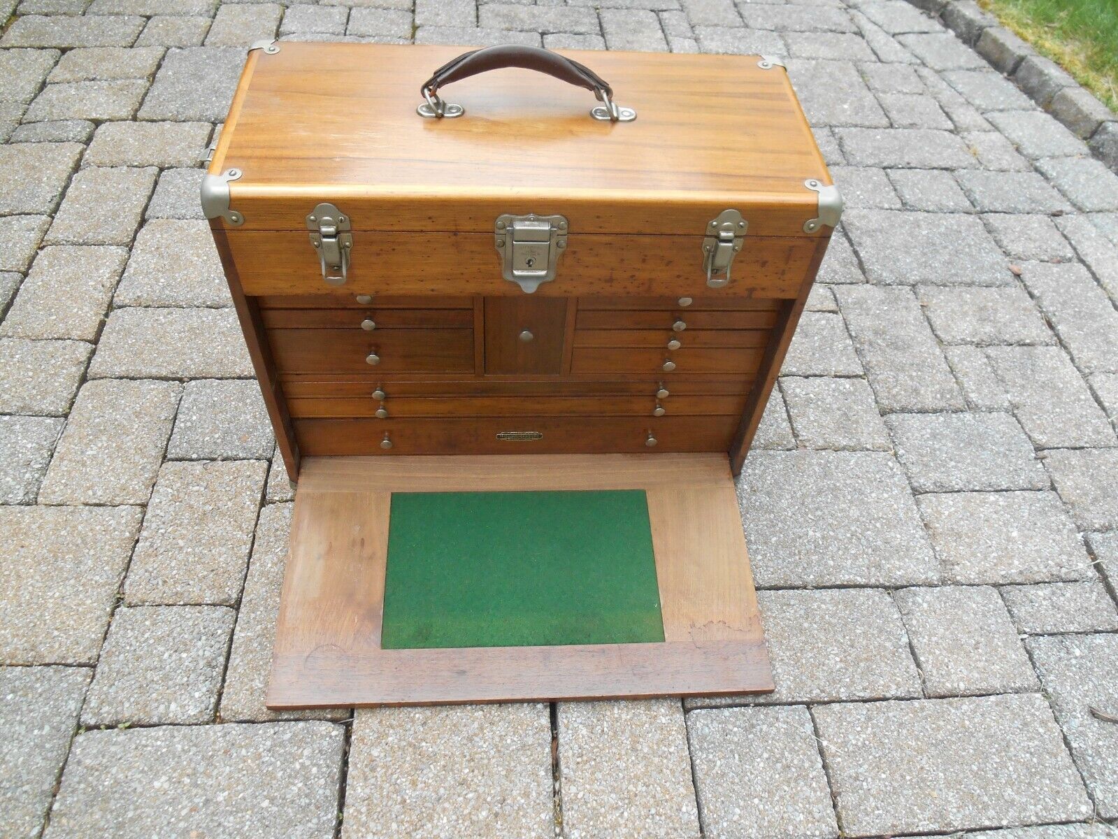 Gerstner 11 drawer walnut machinist chest