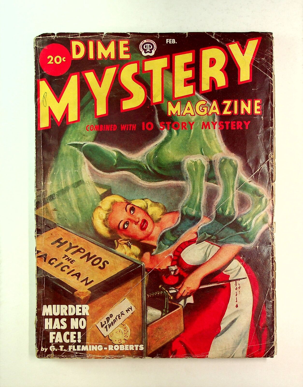 Dime Mystery Magazine Pulp Feb 1949 Vol. 38 #1 VG- 3.5