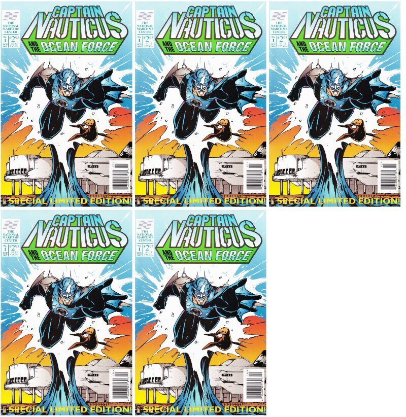 Captain Nauticus and the Ocean Force #1 Newsstand Cover Entity - 5 Comics
