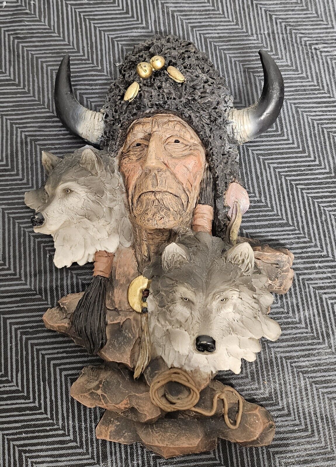 Native American Art With Two Wolfes