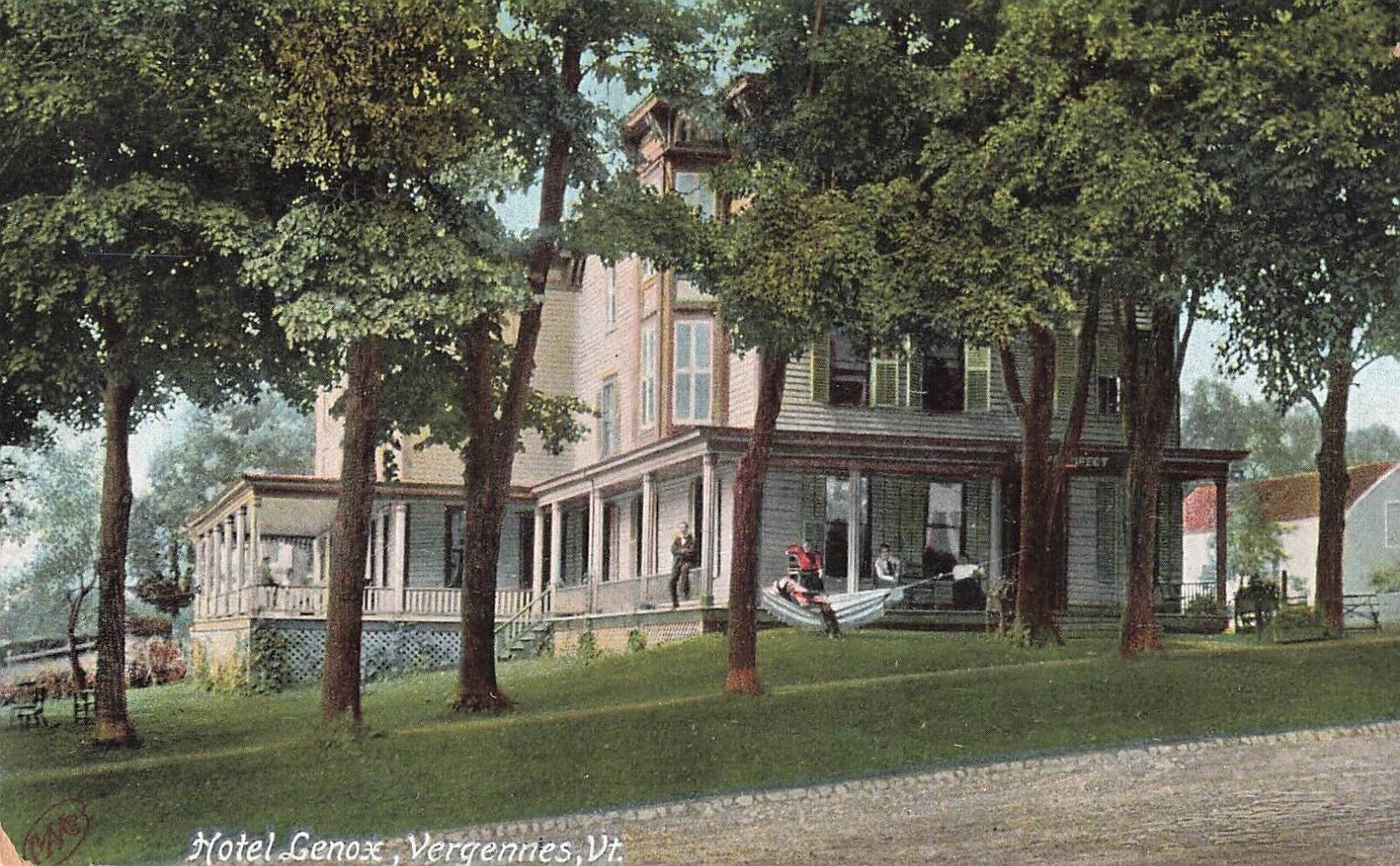 Vergennes, Vermont Postcard Hotel Lenox PM 1909   S5