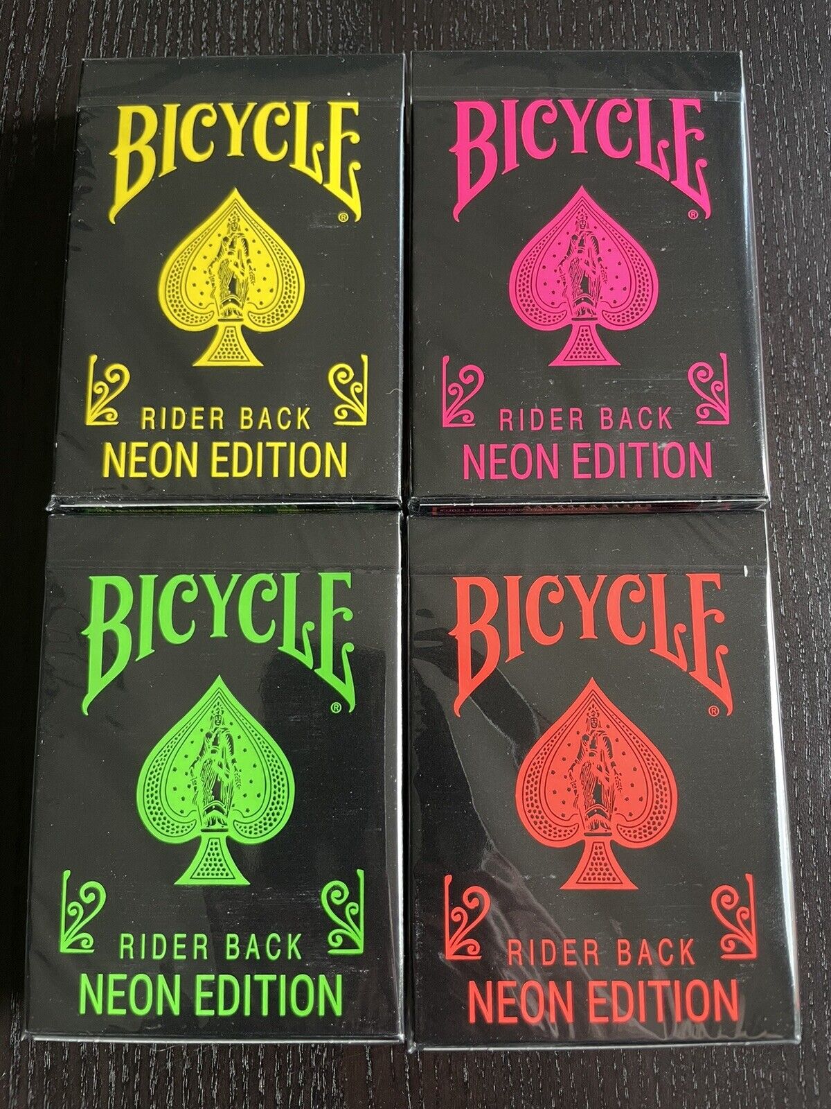 Bicycle Neon Rider Back Playing Cards - Limited Numbered Edition 1 Of 1,000