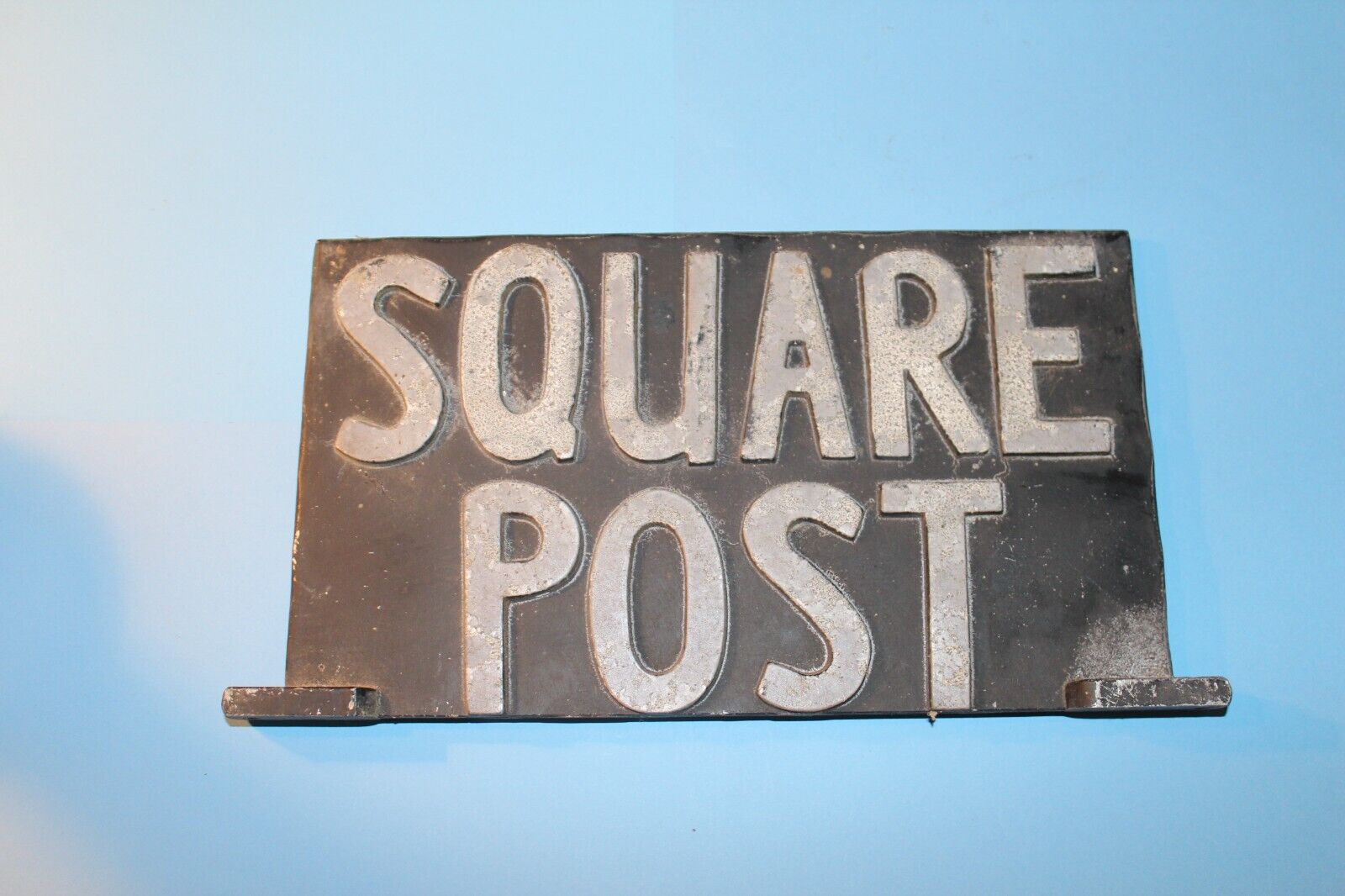 Vintage Cast Iron Sign Square Post ??