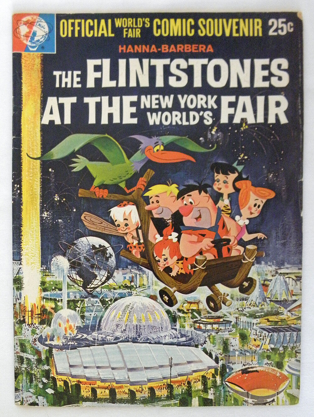 1964 The FLINTSTONES at the New York WORLD\'s FAIR Official NY Jetsons HIGH GRADE