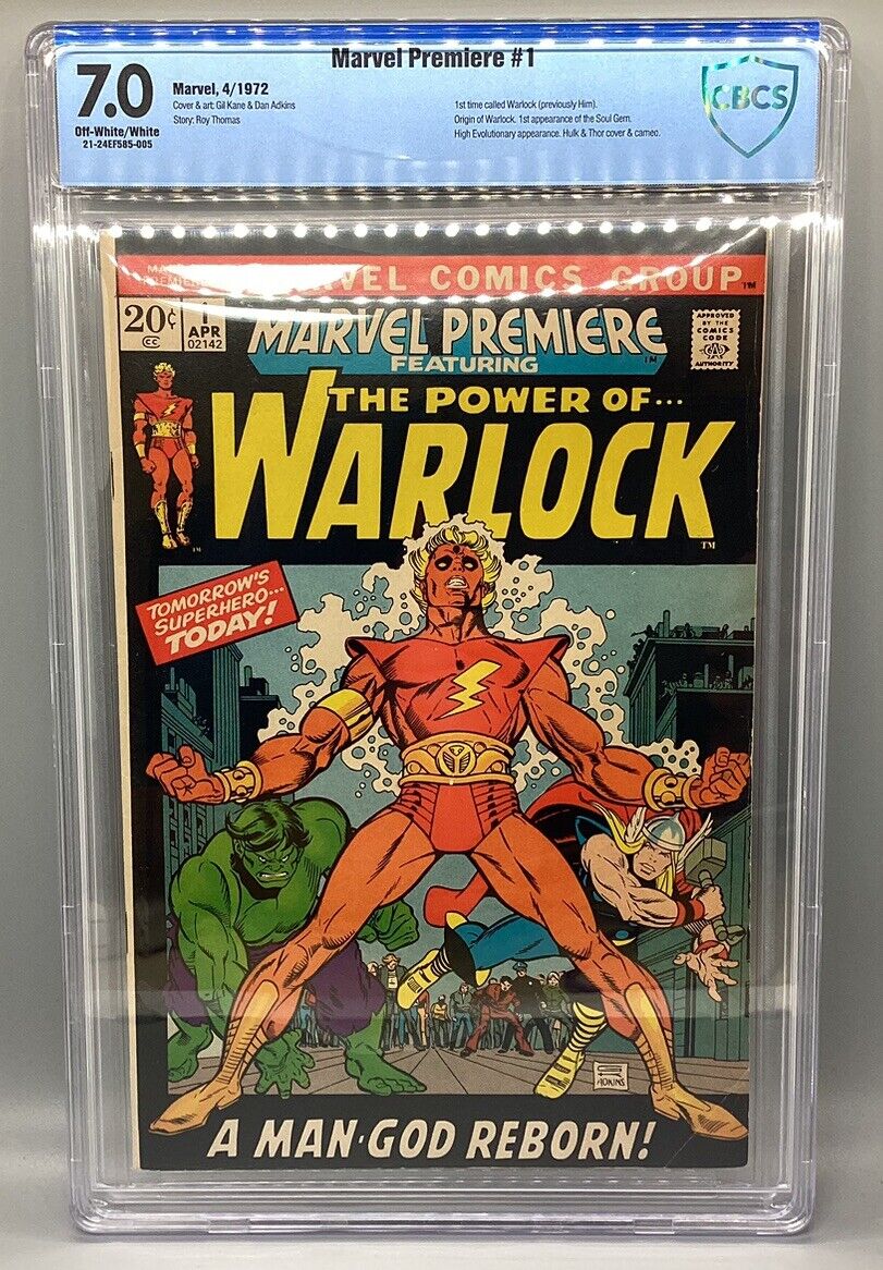 Marvel Premiere #1 - 1972 - CBCS 7.0 - 1st Time Called Warlock